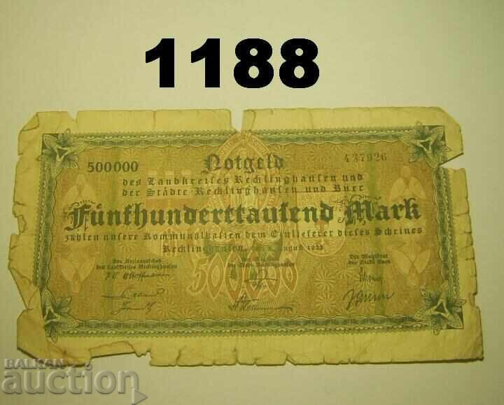 Ρέκλινγκχαουζεν και Μπουέρ 500.000 μάρκα 1923 Γερμανία Ρέκλινγκχαουζεν και Μπουέρ 500.000 μάρκα 1923 Γερμανία