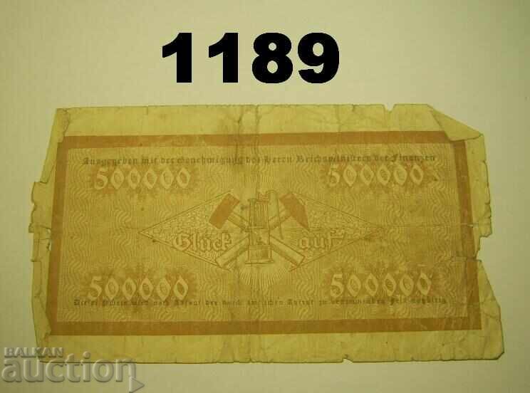 Ρέκλινγκχαουζεν και Μπουέρ 500.000 μάρκα 1923 Γερμανία με τιμή 1.00 BGN | € 0.51