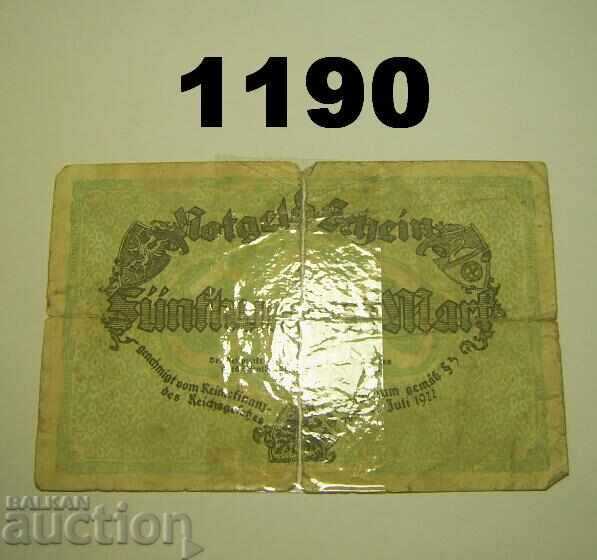 Oberndorf Rottweil 500 Mark 1922 Germany with price 2.00 BGN | € 1.02