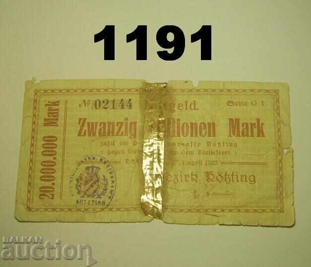 Κέτζινγκ 20 εκατομμύρια μάρκα 1923 Γερμανία