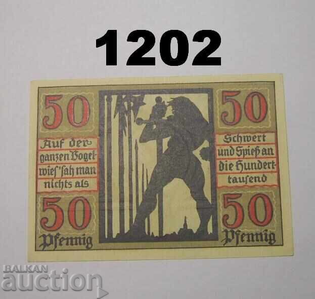 Naumburg 50 pfennig 1920 B Germania cu preț 2.50 BGN | € 1.28