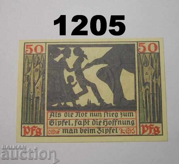 Naumburg 50 pfennig 1920 E Germany with price 2.50 BGN | € 1.28