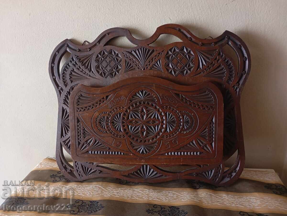 Поставка за вестници за стена арт нуво Поставка за вестници за стена арт нуво