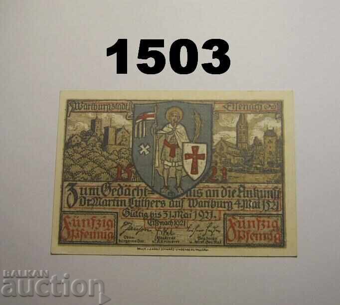 Άιζεναχ 50 πφέννιχ 1921 Γερμανία