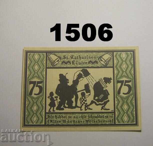 Hann Münden 75 pfennig 1922 Germany