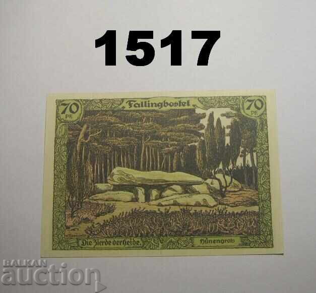 Soltau 70 pfennig 1921 Germania cu preț 3.00 BGN | € 1.53