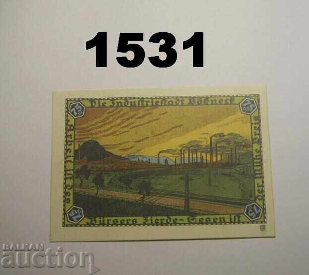 Pößneck 75 pfennig 1921 Germany with price 3.00 BGN | € 1.53