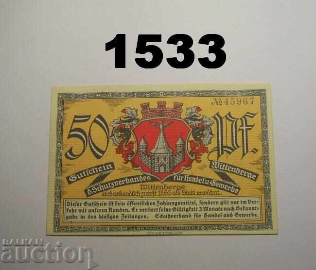 Βίτενμπεργκε 50 πφέννιχ 1921 Γερμανία