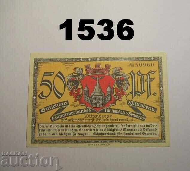 Βίτενμπεργκε 50 πφέννιχ 1921 Γερμανία