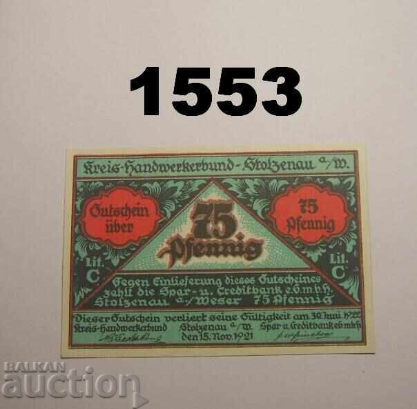 Στόλτσεναου 75 πφέννιχ 1921 Γερμανία