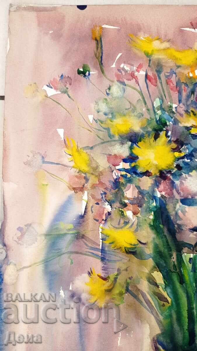 Georgi Kyoseiliev watercolor with price 120.00 BGN | € 61.36