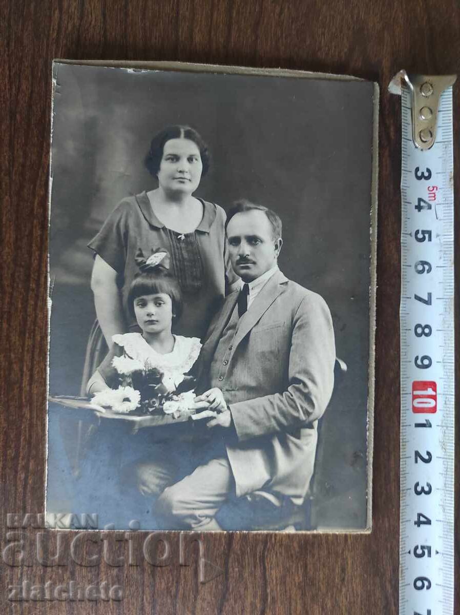 Стара снимка картон Царство България