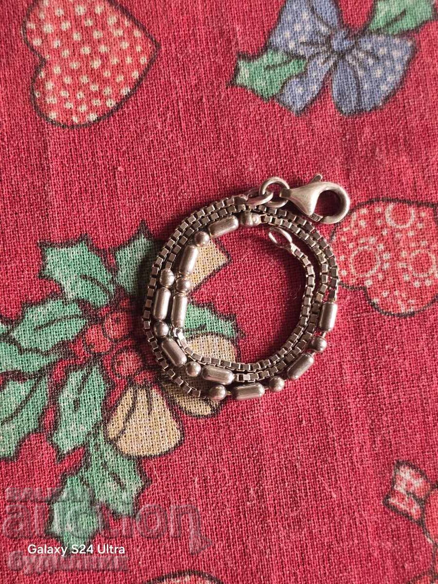 Silver bracelet. 24cm. I'm listing over 100 auctions. Take a look