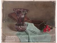 Παλιός πίνακας ζωγραφικής από δεξιοτέχνη, δεκαετία του '40