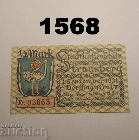Strausberg 1/2 Mark 1921 Germany with price 2.50 BGN | € 1.28