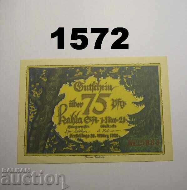 Kahla 75 pfennig 1921 Germania