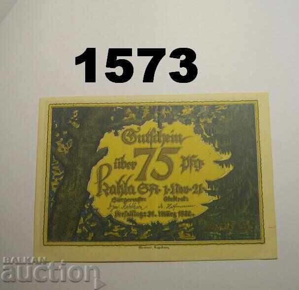 Kahla 75 pfennig 1921 Germany