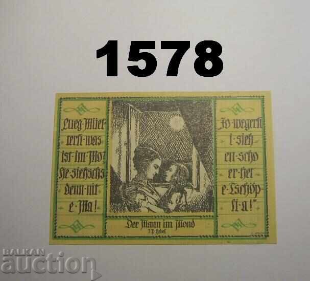 Schopfheim 50 pfennig 1921 Germania Schopfheim 50 pfennig 1921 Germania