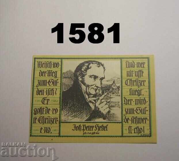 Schopfheim 50 pfennig 1921 Germany