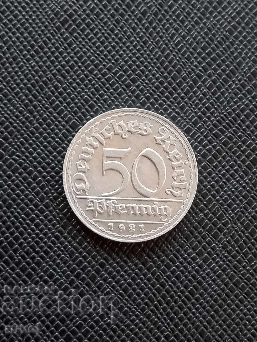 Γερμανία 50 πφένιγκ, 1921 μ.Χ Γερμανία 50 πφένιγκ, 1921 μ.Χ
