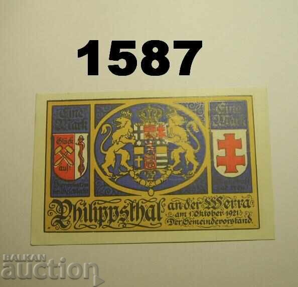 Φίλιππσταλ α. Βέρα 1 μάρκο 1921 Γερμανία με τιμή 3.00 BGN | € 1.53