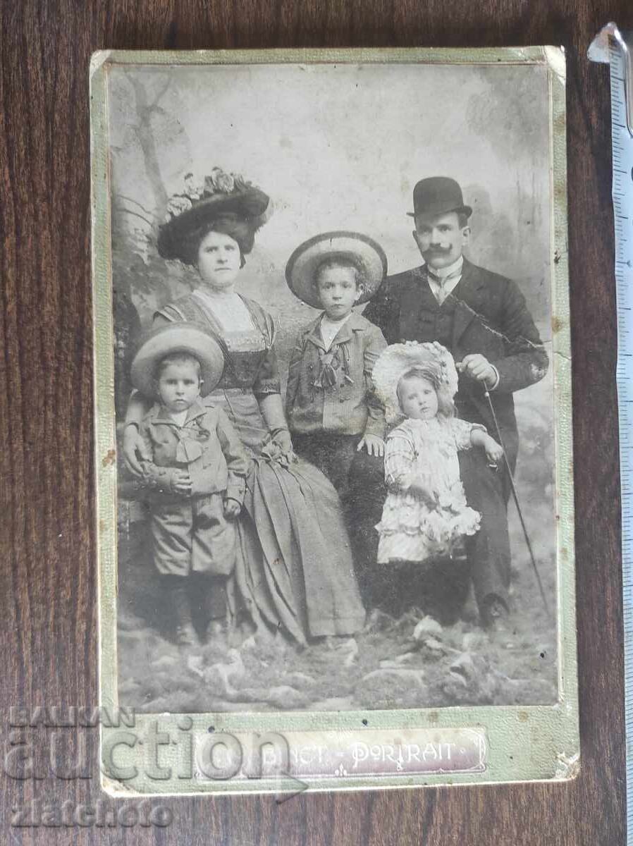 Παλιό φωτογραφικό χαρτόνι Βασίλειο της Βουλγαρίας