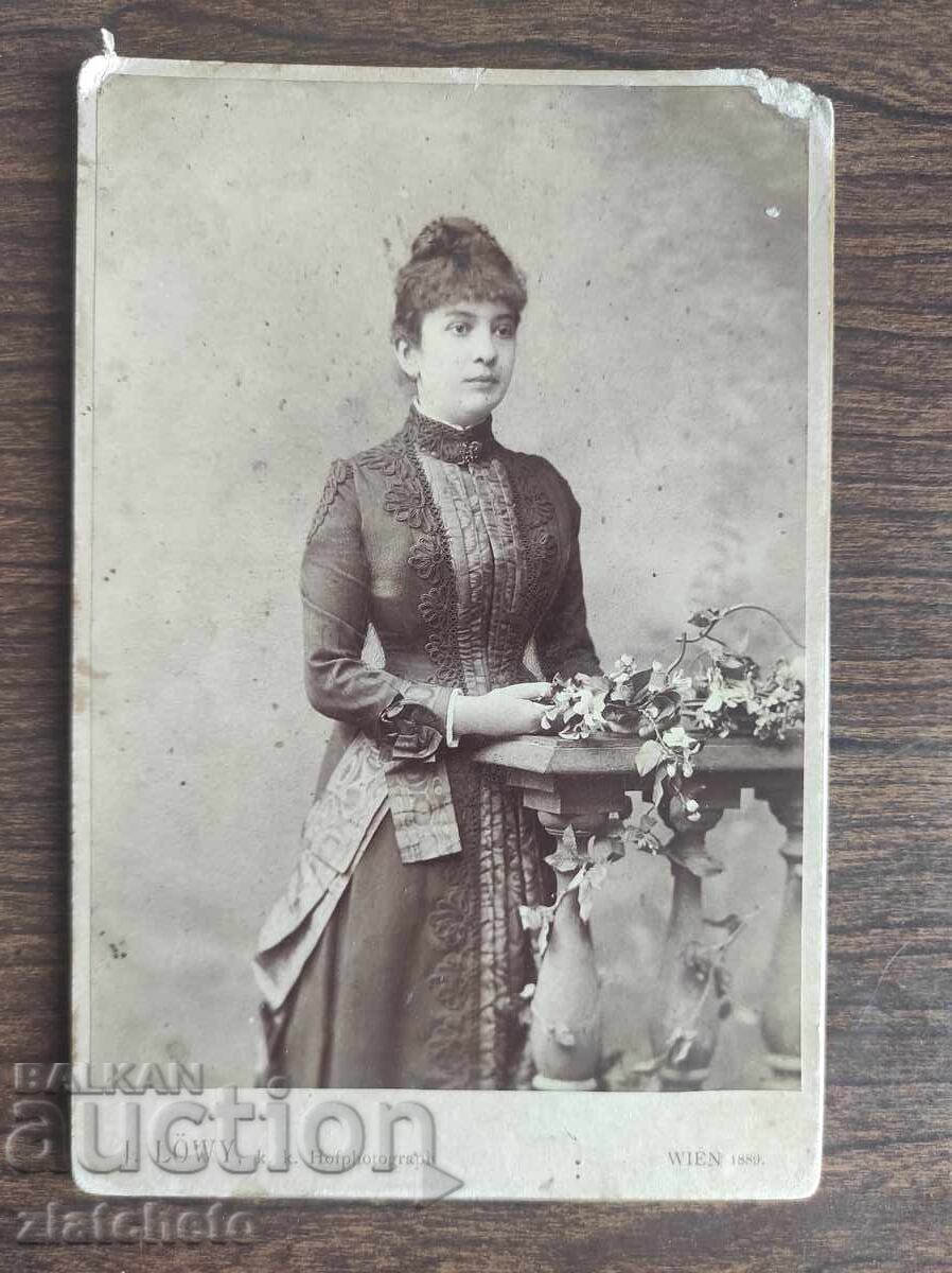 Стара снимка картон Царство България с цена 140.00 лв. | € 71.58