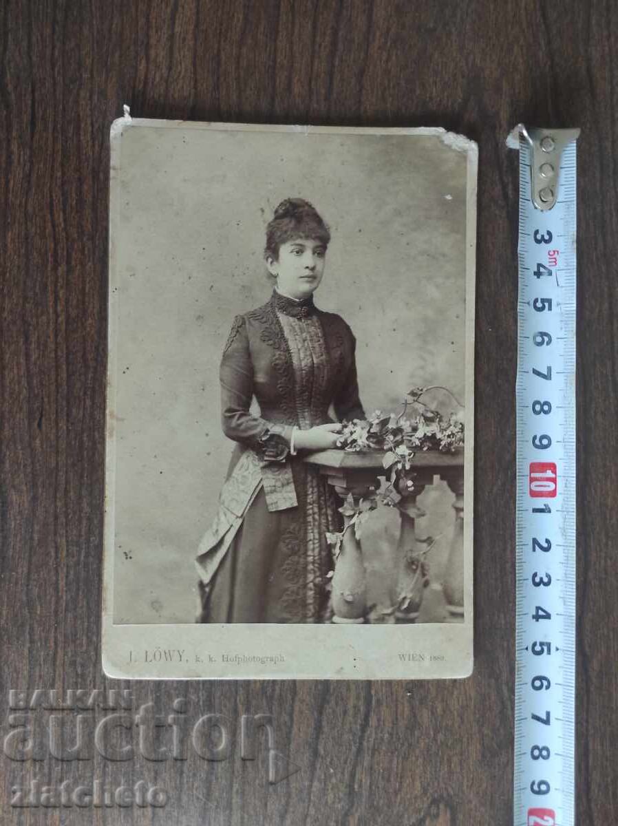 Стара снимка картон Царство България