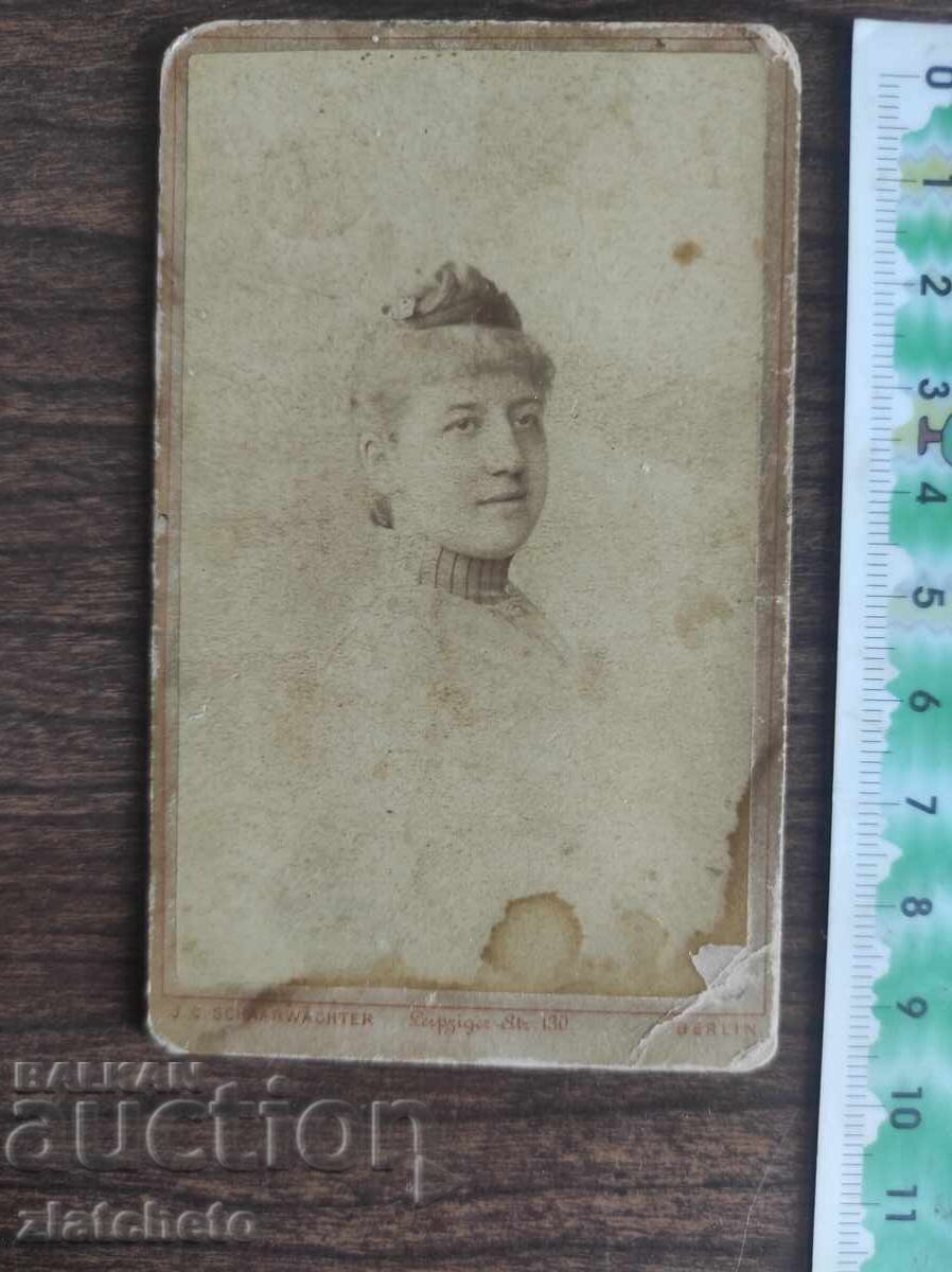 Стара снимка картон Царство България