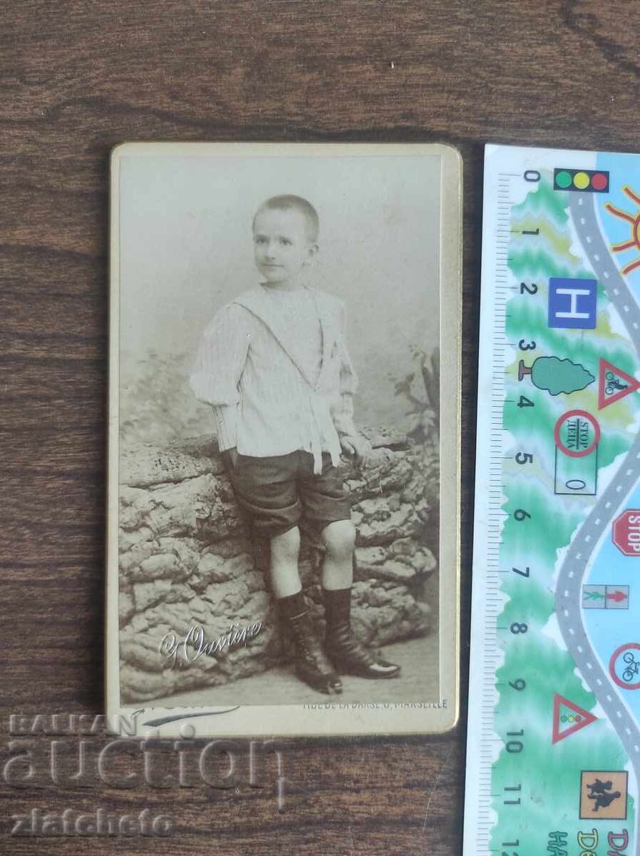 Παλιό φωτογραφικό χαρτόνι Βασίλειο της Βουλγαρίας