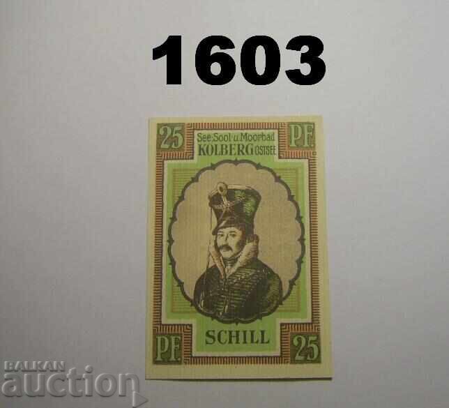 Κόλμπεργκ 25 πφέννιχ 1921 Γερμανία με τιμή 2.00 BGN | € 1.02