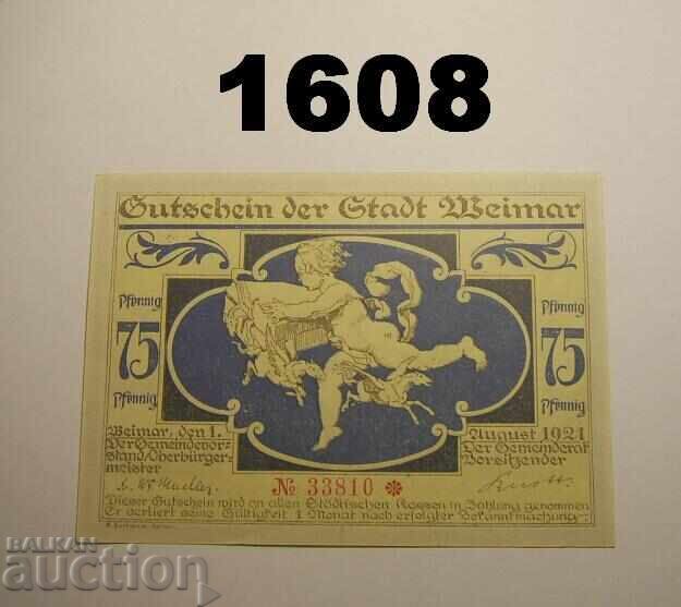 Weimar 75 pfennig 1921 Германия