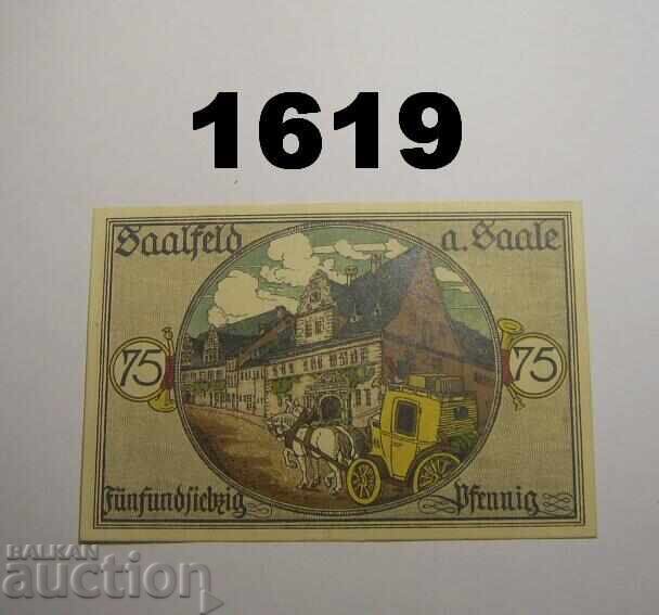 Saalfeld 75 pfennig 1921 Германия