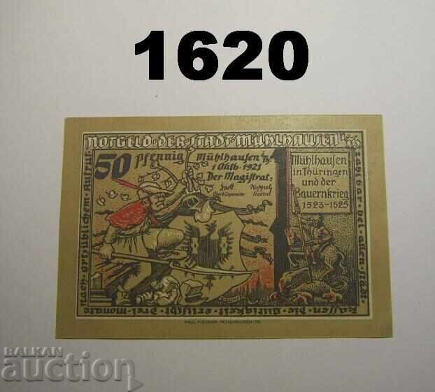 Mühlhausen 50 pfennig 1921 Germany with price 3.00 BGN | € 1.53 Mühlhausen 50 pfennig 1921 Germany with price 3.00 BGN | € 1.53