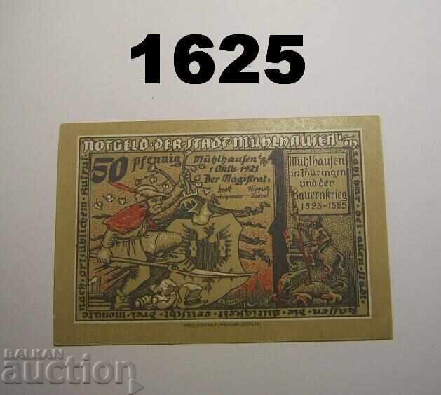 Mühlhausen 50 pfennig 1921 Germany with price 2.50 BGN | € 1.28 Mühlhausen 50 pfennig 1921 Germany with price 2.50 BGN | € 1.28