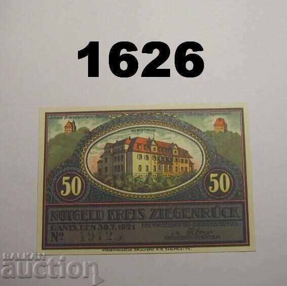 Ziegenrück 50 pfennig 1921 Germania cu preț 3.00 BGN | € 1.53