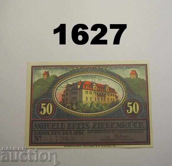 Ziegenrück 50 pfennig 1921 Germania cu preț 2.00 BGN | € 1.02