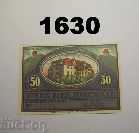 Ziegenrück 50 pfennig 1921 Γερμανία με τιμή 3.00 BGN | € 1.53