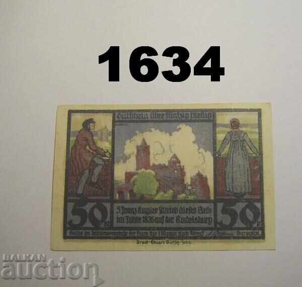 Rudelsburg 50 pfennig 1921 Germany with price 2.50 BGN | € 1.28 Rudelsburg 50 pfennig 1921 Germany with price 2.50 BGN | € 1.28