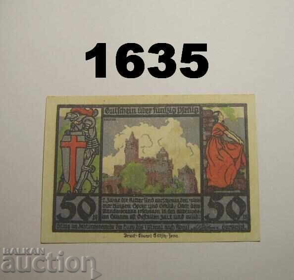 Rudelsburg 50 pfennig 1921 Germany with price 2.50 BGN | € 1.28 Rudelsburg 50 pfennig 1921 Germany with price 2.50 BGN | € 1.28