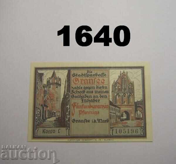 Γκράνζε 25 πφέννιχ Notgeld Γερμανία με τιμή 4.00 BGN | € 2.05 Γκράνζε 25 πφέννιχ Notgeld Γερμανία με τιμή 4.00 BGN | € 2.05