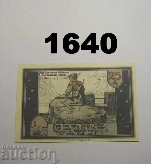 Γκράνζε 25 πφέννιχ Notgeld Γερμανία Γκράνζε 25 πφέννιχ Notgeld Γερμανία