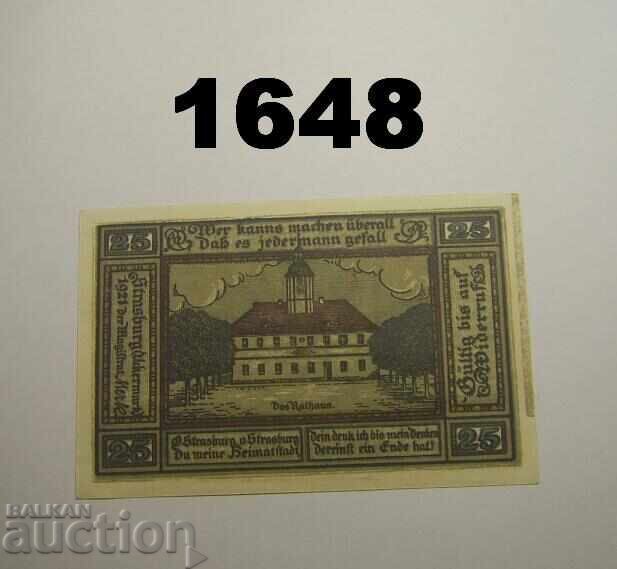 Στρασβουργκ ι. Ούκερμαρκ 25 πφένιγκ 1921 Γερμανία με τιμή 2.50 BGN | € 1.28 Στρασβουργκ ι. Ούκερμαρκ 25 πφένιγκ 1921 Γερμανία με τιμή 2.50 BGN | € 1.28