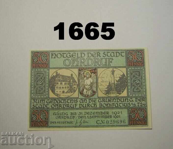 Ohrdruf 50 pfennig 1921 Germany with price 3.00 BGN | € 1.53