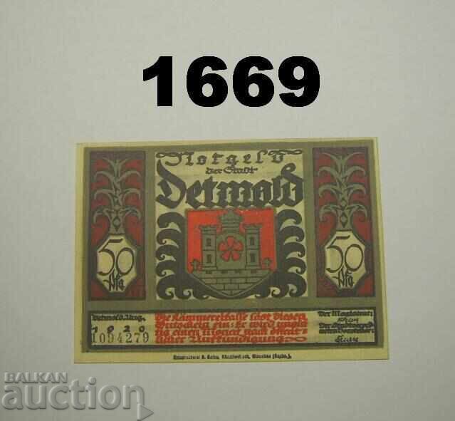 Detmold 50 pfennig 1920 Germany with price 2.50 BGN | € 1.28 Detmold 50 pfennig 1920 Germany with price 2.50 BGN | € 1.28