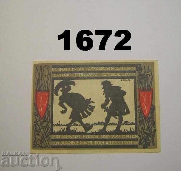 Detmold 50 pfennig 1920 Germania