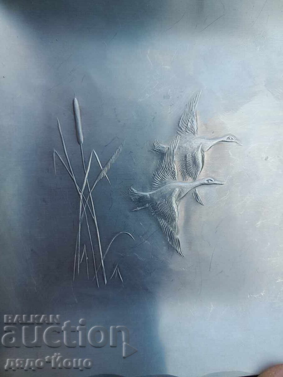 20x12.5cm Hand-forged Attractive Stainless Steel Ashtray, Tray with price 35.00 BGN | € 17.90