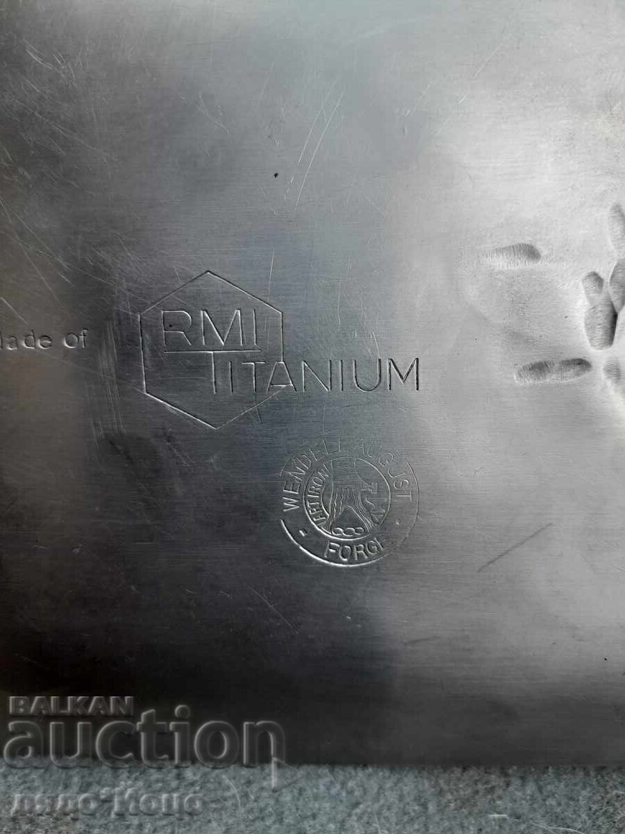 20x12.5cm Hand-forged Attractive Stainless Steel Ashtray, Tray - 5