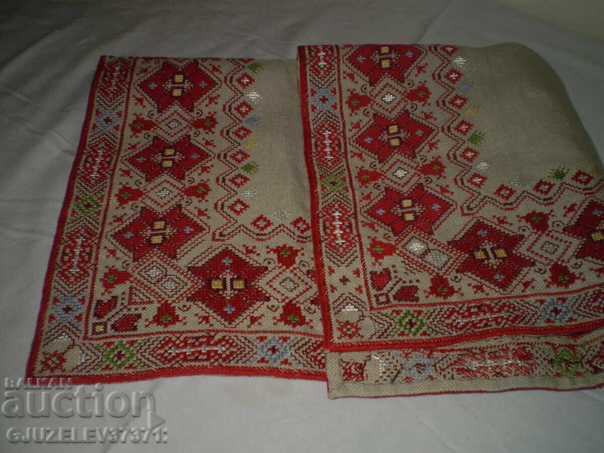 Κεντημένο λινό τραπεζομάντηλο Βουλγαρική κεντητική χειροποίητη κέντημα - 6 Κεντημένο λινό τραπεζομάντηλο Βουλγαρική κεντητική χειροποίητη κέντημα - 6