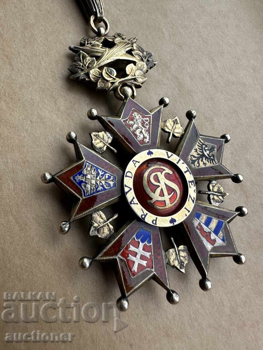 Cehoslovacia Ordinul Leului Alb, clasa a 3-a - 7 Cehoslovacia Ordinul Leului Alb, clasa a 3-a - 7